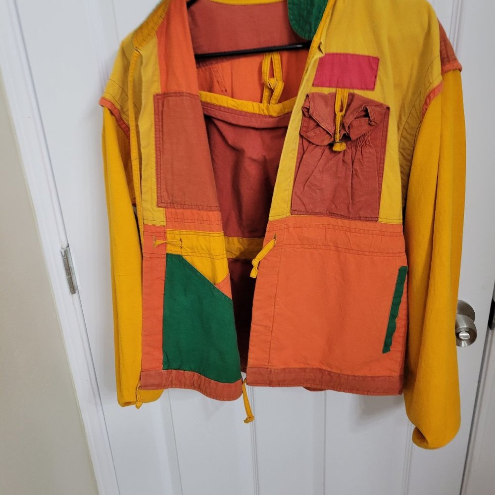 Vintage Woman's Large Color Patch Jacket